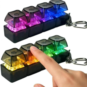 2 Stück Tastatur Fidget, Fidget Toys Tastatur Mit LED Licht