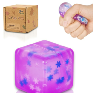 Snowflake Soft Cube Squeeze Toy – small and Medium Ice Cube Stress Relief Toys